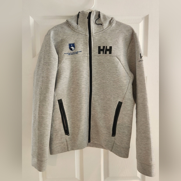 Helly Hansen Hoodie Sweatshirt grey men's medium EUC! - Picture 1 of 5